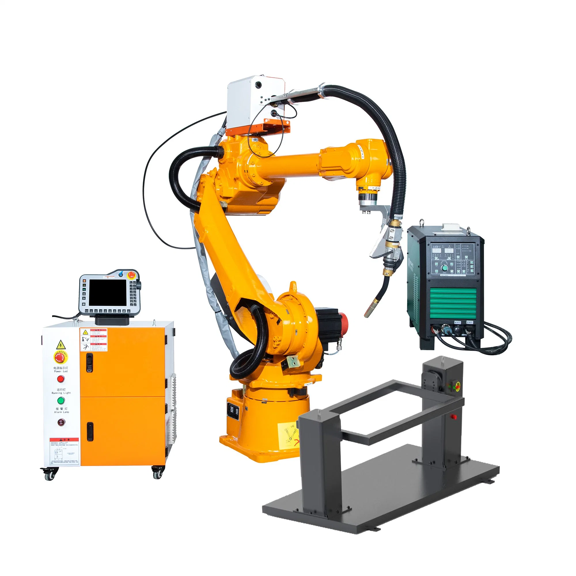 Caja de seguridad eficiente robot de soldadura Precio 6 DOF brazo del robot de la máquina para soldadura MIG Similar Kuka y Fanuc