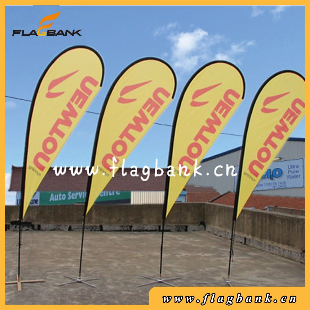 Exhibition Aluminium Double Side Printing Teardrop Banner/Flying Banner