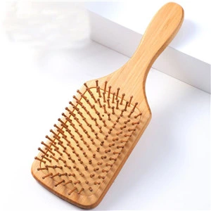 Brosse à cheveux en bambou écologique pour le soin du cuir chevelu