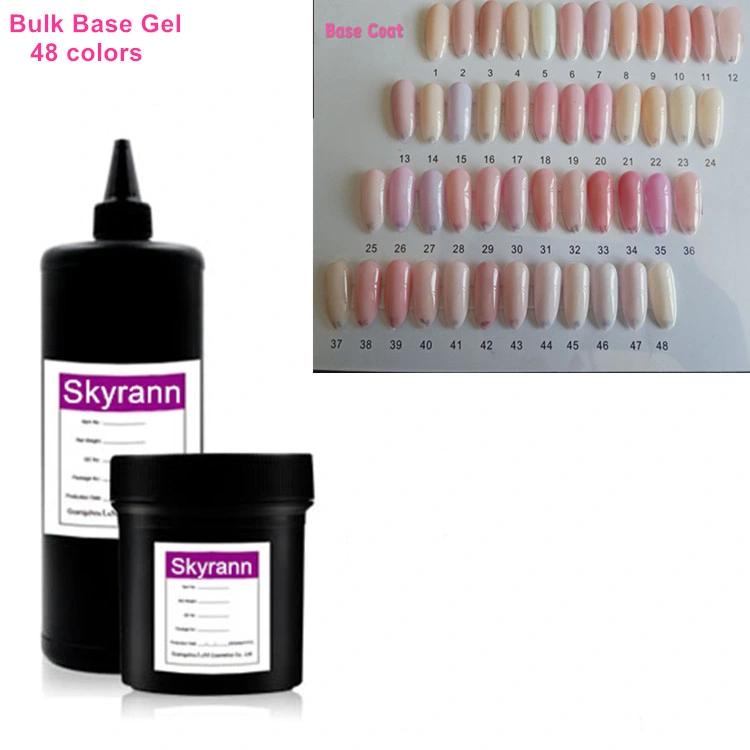 Bulk 48 Nude Colors Base Coat Gel Material LED UV Color Nail Care Art Beauty Polish