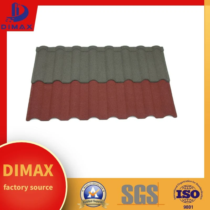 Fireproof Roofing Wall Building Material Colored Stone Coated Galvalume Steel Roof Tile