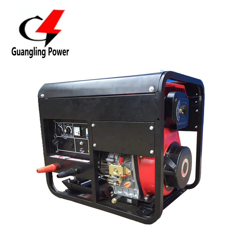 6kVA 5 in 1 Diesel 300A Post Welding Machine Generator Power Generation