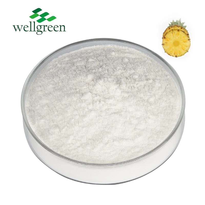 Una muestra gratis puro vegetal natural extracto de fruta CAS 9001-00-7 enzima papaína bromelina en polvo Extracto de piña