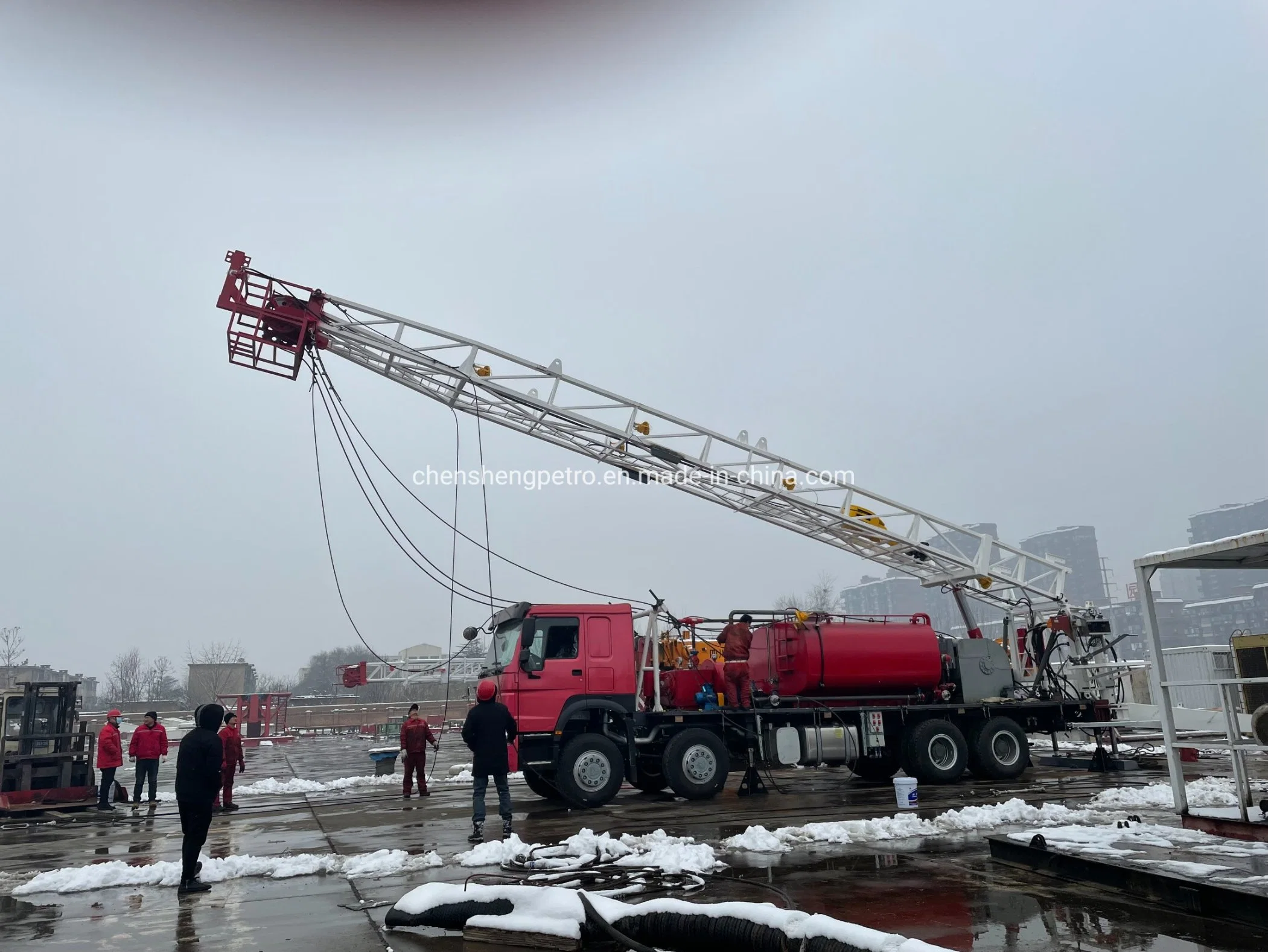 FBU Flushby Rig Flushing by Unit Xj150HP 30t/50t 5000psi 35MPa Für Spülbrunnen und Workover Rig Zyt Petroleum