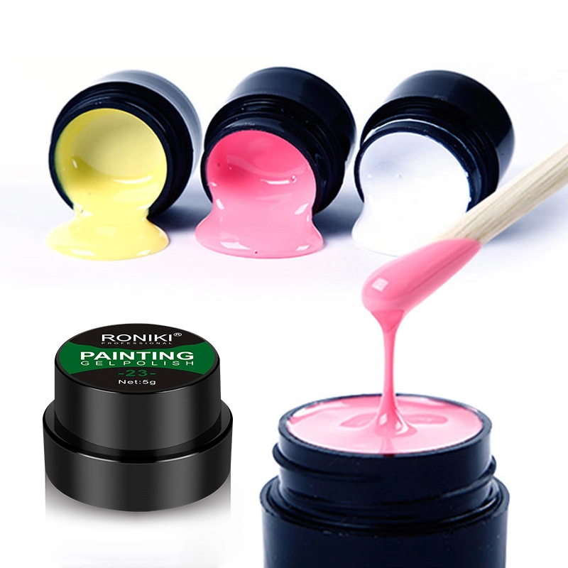 Roniki Painting Gel 103 Colors Varnish Nail Art Salon Soak off UV LED Nail Art Design Drawing Gel