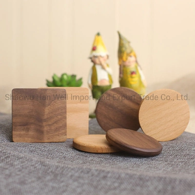 Eco-Friendly Custom Square Bamboo Wood Tabletop Coaster Cup Mat