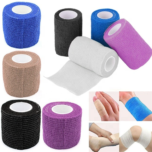 CE ISO Medical Custom Selbstklebende elastische Bandage nicht gewobenen Erste Hilfe