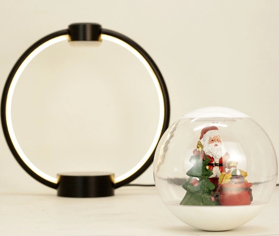Nouveau cadeau de Noël avec ballon de Noël à motif magnétique rond et créatif Décor