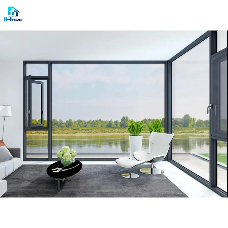 Very Good Sound Insulation and Heat Insulation Villa Aluminum Alloy Glass Casement Window with Mesh and Anti-Theft Grid