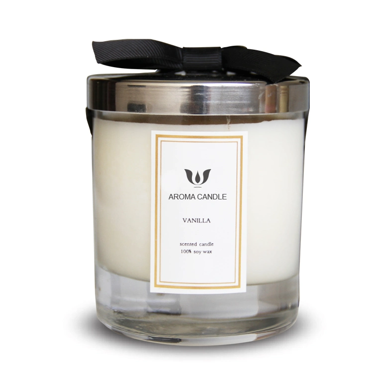 White Luxury Handmade Scented Candle in Glass Jar