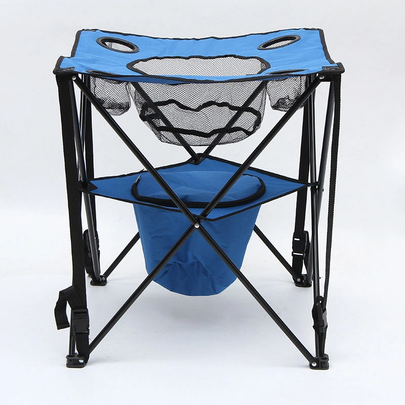 Muebles de exterior ligero portátil Camping Waterproof Mesa plegable Picnic Mesa Con portavasos