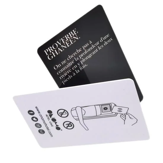 Custom NFC Social Media Card NXP-Ntag213 Black RFID NFC Business Card