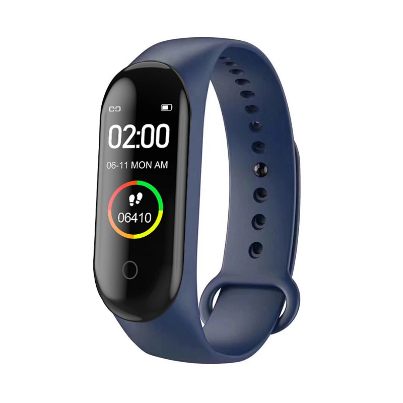 Hot Selling M4 Smart Bracelet Fitness Watch Heart Rate Monitor Body Temperature and Blood Pressure IP65m4 Watch