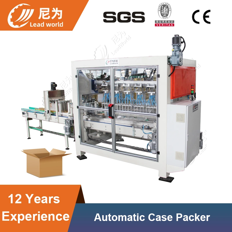 Full Automatic Drop Down Case Packer for Round Pet Bottle