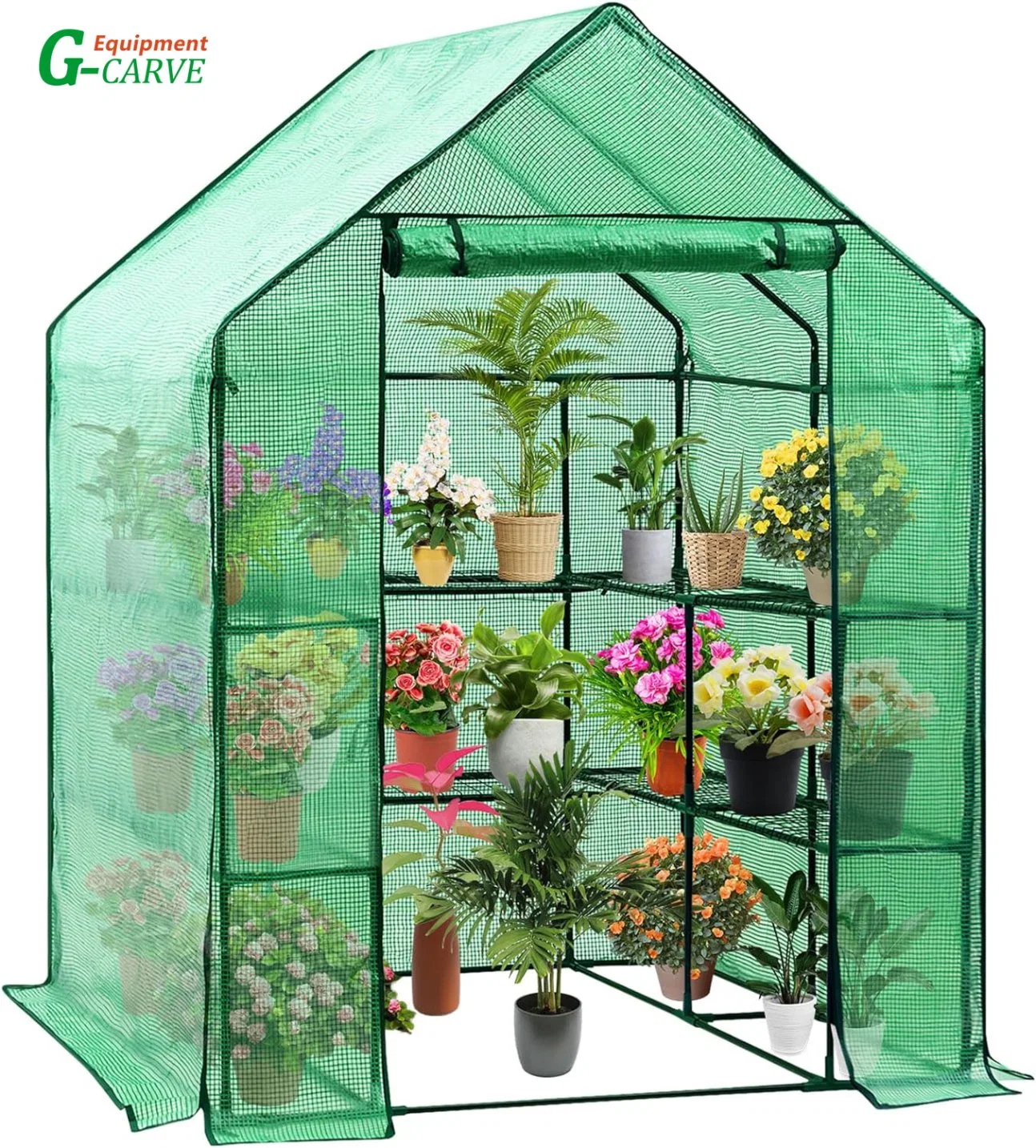 Greenhouse Garden Shed Green House 2m Walk in Storage