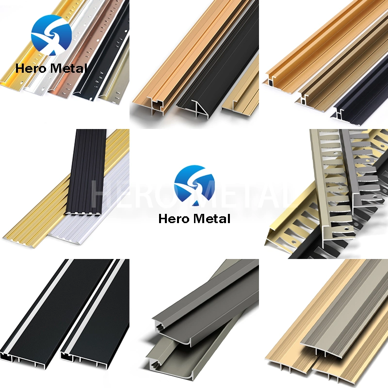 Wall Panel Profile Wire Drawing Metal Trim H Shape Edge Strip