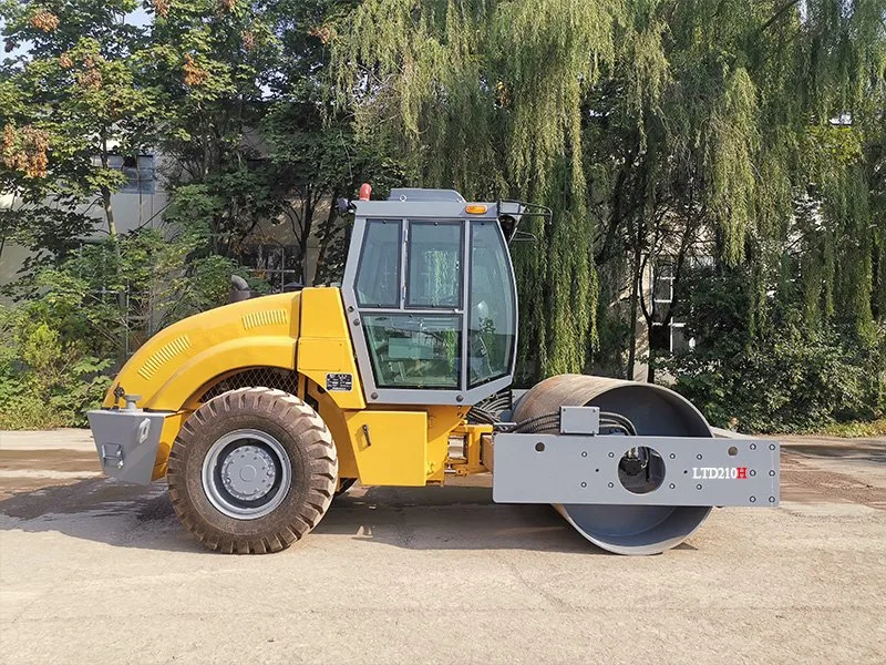 10 ton de tambor único hidráulico completo rodas largas vibratório Rolo de Estrada