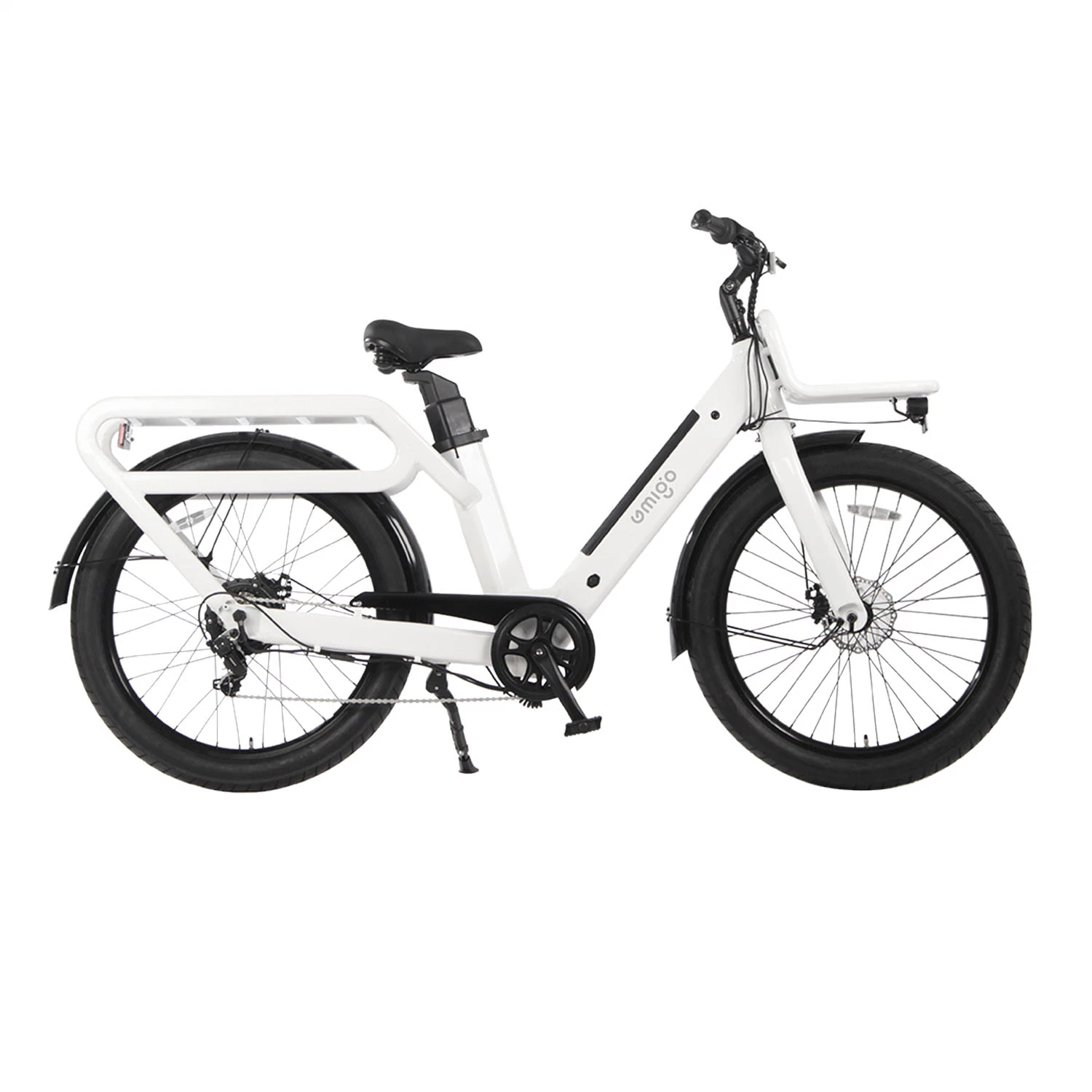 48V 27ah Vélo électrique 500W Gros vélo électrique de puissance Deux batteries de vélo de cargaison à pneus gras de livraison