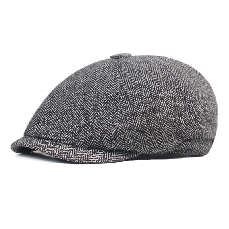 Mayorista/Proveedor de Men's Classic Skylark Espina de Pez de Tweed de lana mezcla Newsboy Ivy Hat