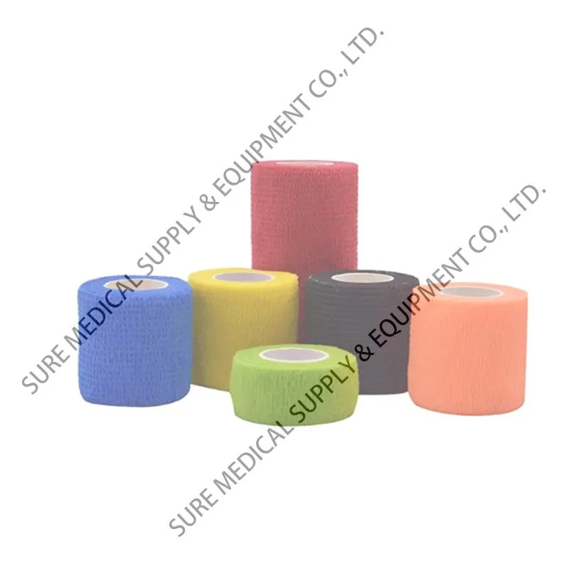 Self Adhesive Bandage Sports Wound Support Dressing Custom Print Colored