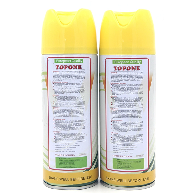 Topone Brand 400ml Hot Sale Pest Control Insecitcide Spray