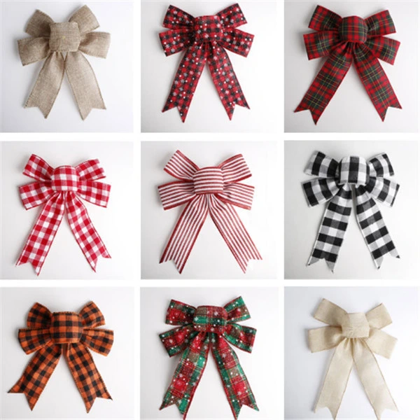 Fancy Style Christmas Ribbon Bows for Decoration From China Manufacturer