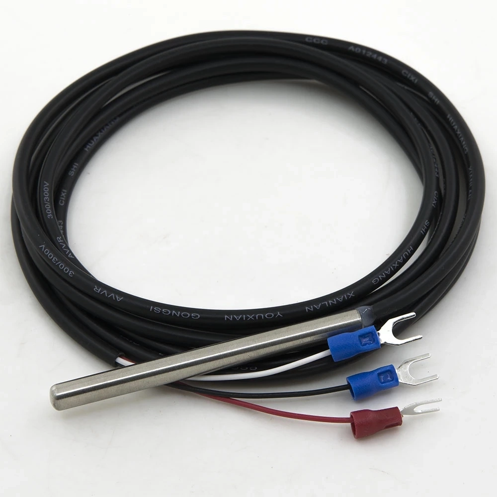 3-Core PT100 Class a Temperature Sensor with 2 Meters Silicon Wiring