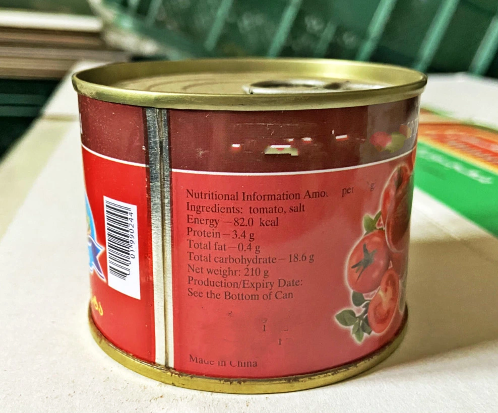 Meilleur Prix Pastein de tomate en conserve de tailles différentes avec image de marque OEM