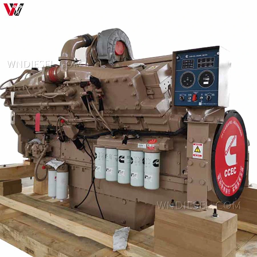 Moteur diesel marin principal Genuine Engines Cummins Kta50 M2 So60345 1193kw/1800rpm pour Cummins