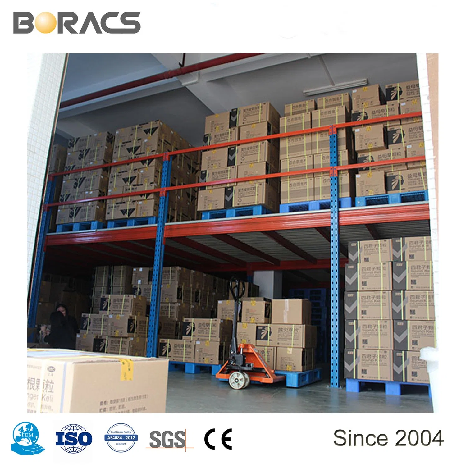 Multi Level Mezzanine Interlocking Floor System--Fully Use Warehouse Space--300kg-1000kg/Sqm