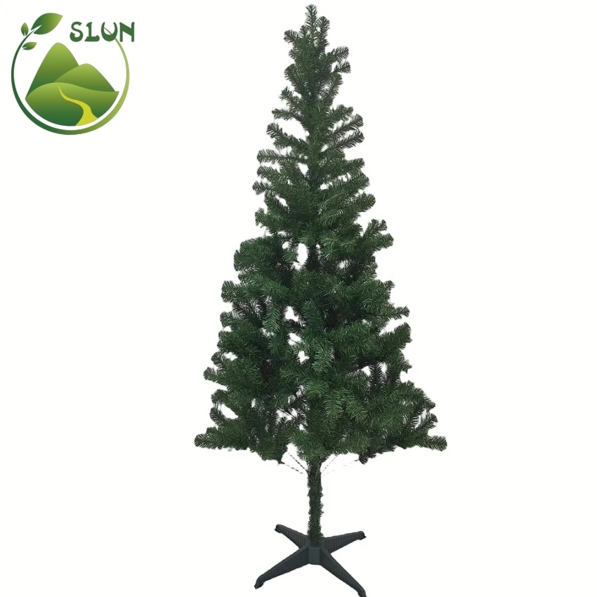 Alta densidad PV+PE mezcla de lujo Pino Artificial con bisagras de Navidad Árbol