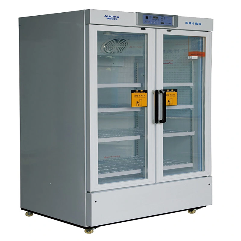 660 Hospital Medical Pharmacy 4 Degree Upright Storage Refrigerator Equipment for Blood