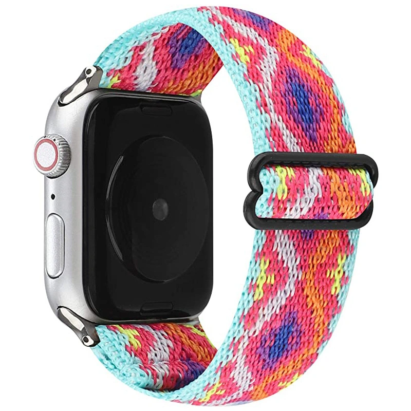 Bohemian Style elastische Schleife Nylon elastische Uhr und für Apple Sehen Sie
