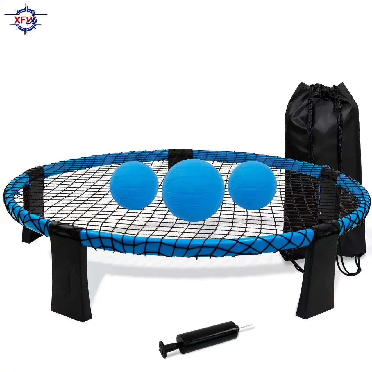 Outdoor Team Sports Throw Spike Ball Mini Beach Inflatable Volleyball Game Set