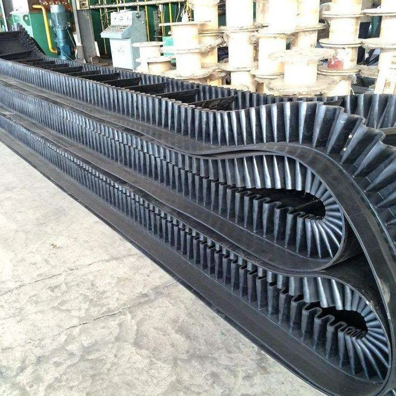 High Strength Corrugated Sidewall Rubber Belt for Material Handling System