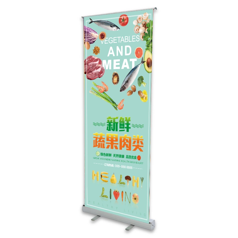 Aluminum Economical Roll up Display 2m Roll up Banner Advertising Stand