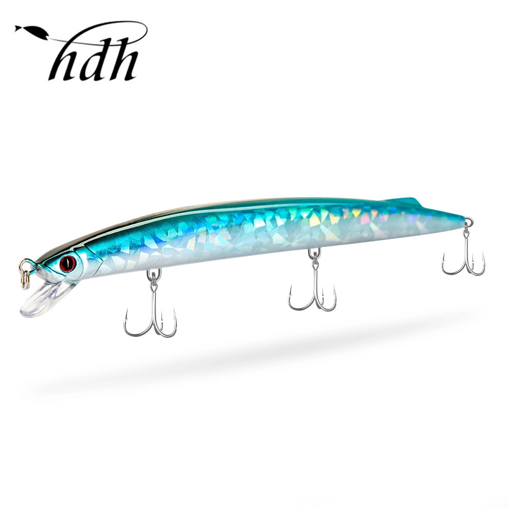 Señuelo Minnow Pesca agua salada de 190 mm de 36g el hundimiento de montaje largo Jerkbait Minnow de atún Lubina Barracuda