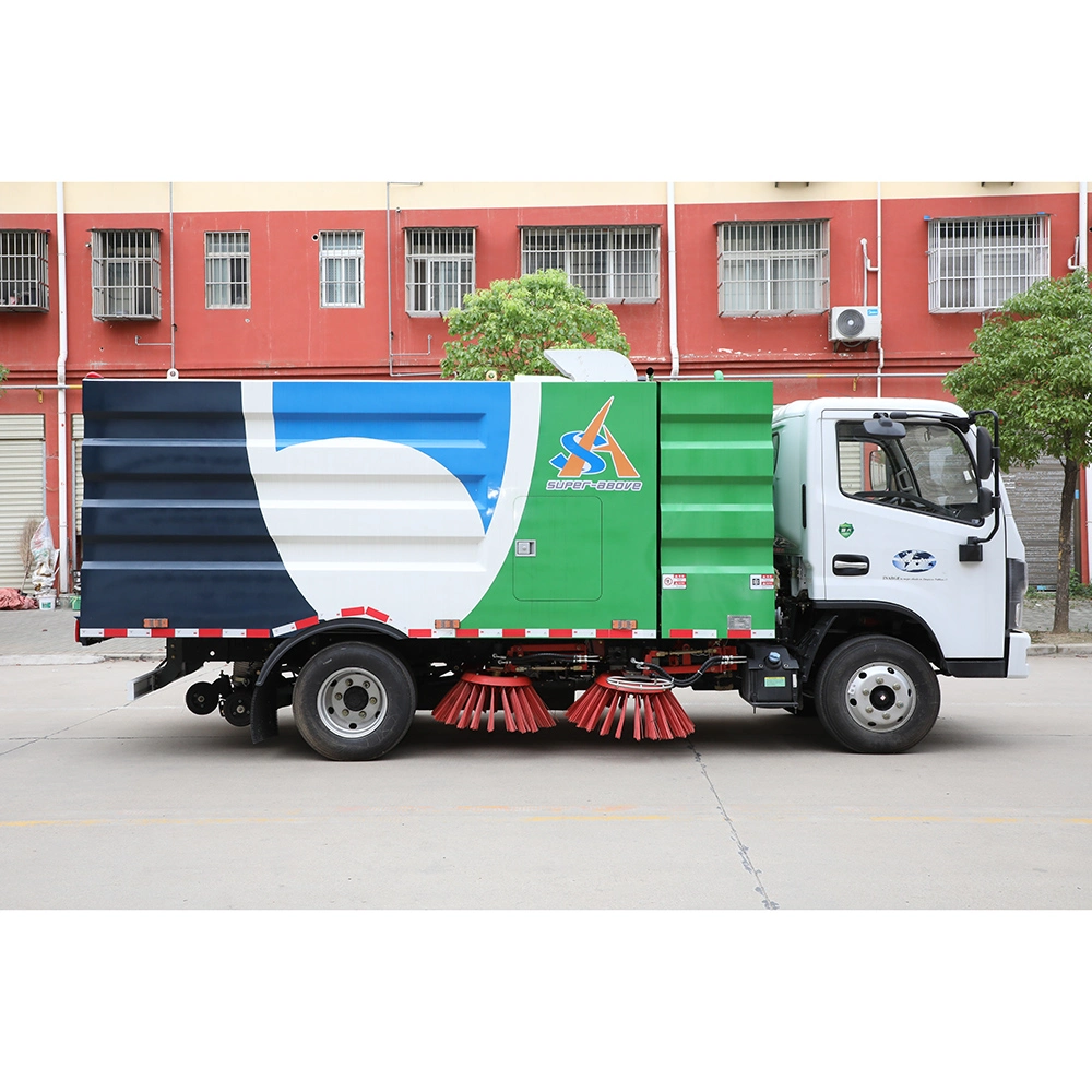 Super-Above Road Sweeping Truck, Sweep Truck, Road Sweeper, Sweeping Truck, Sweeper Truck, 5000L Road Sweeping Truck mit Ersatzteilen auf Lager