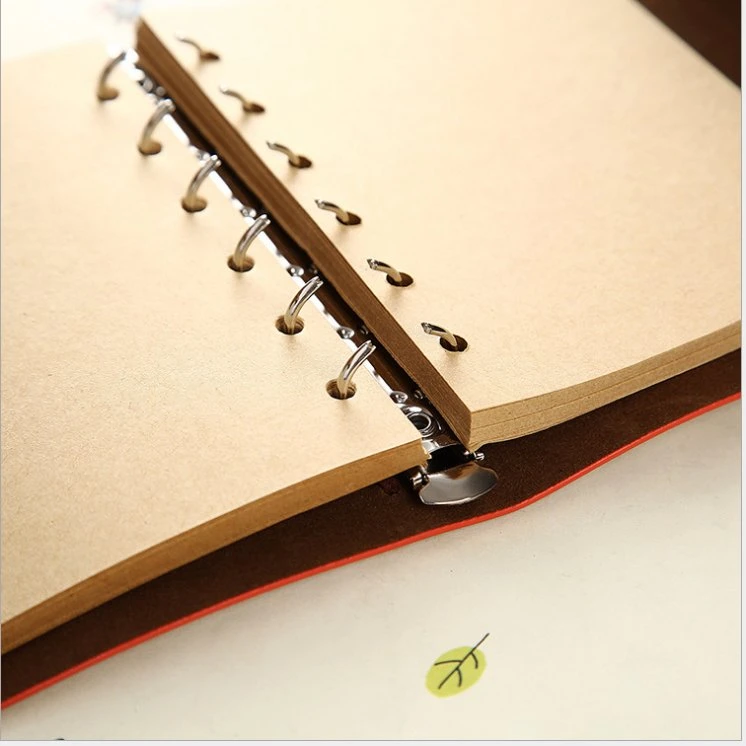 High-End Free Sample Customized PU Leather A5/A4/B5 Notebook with Printed Logo