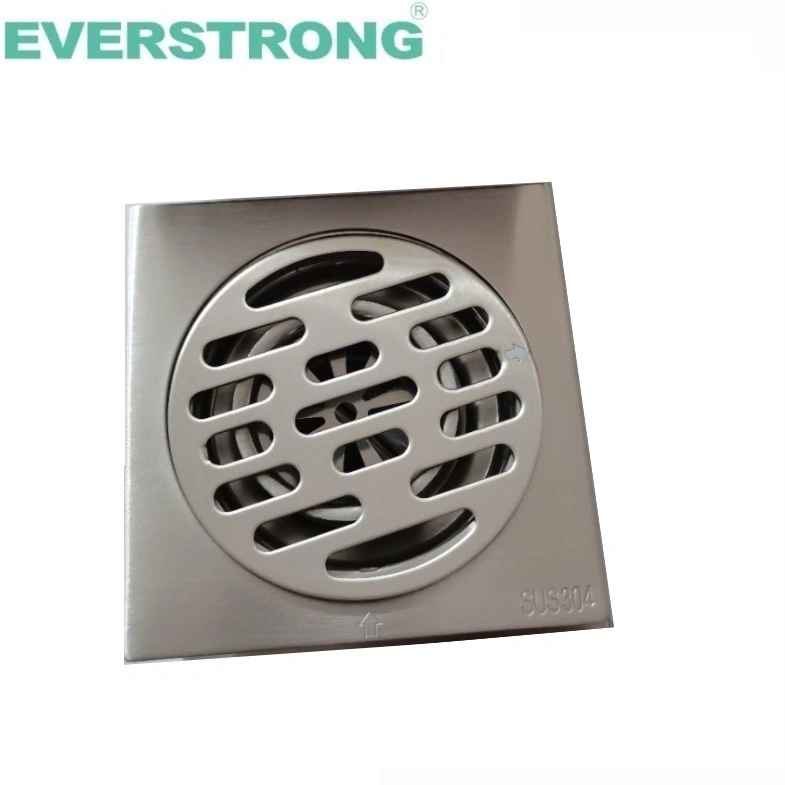 Stainless Steel Punching Square Shower Floor Drain or Linear Tile Insert Drain Cover