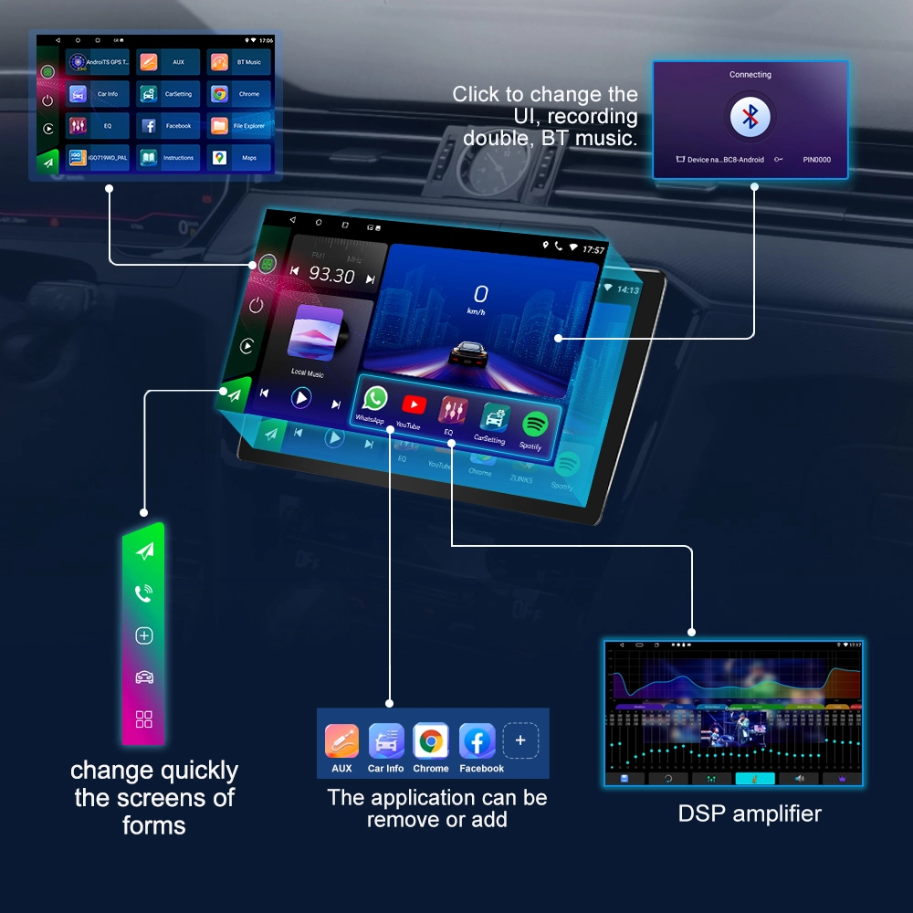 Jmance estéreo Multimedia de navegación GPS Autoradio DIN2 Android 9 coche reproductor de DVD para el Citroën C4 de la LC C-Triomphe C-Quatre 2004 - 2014