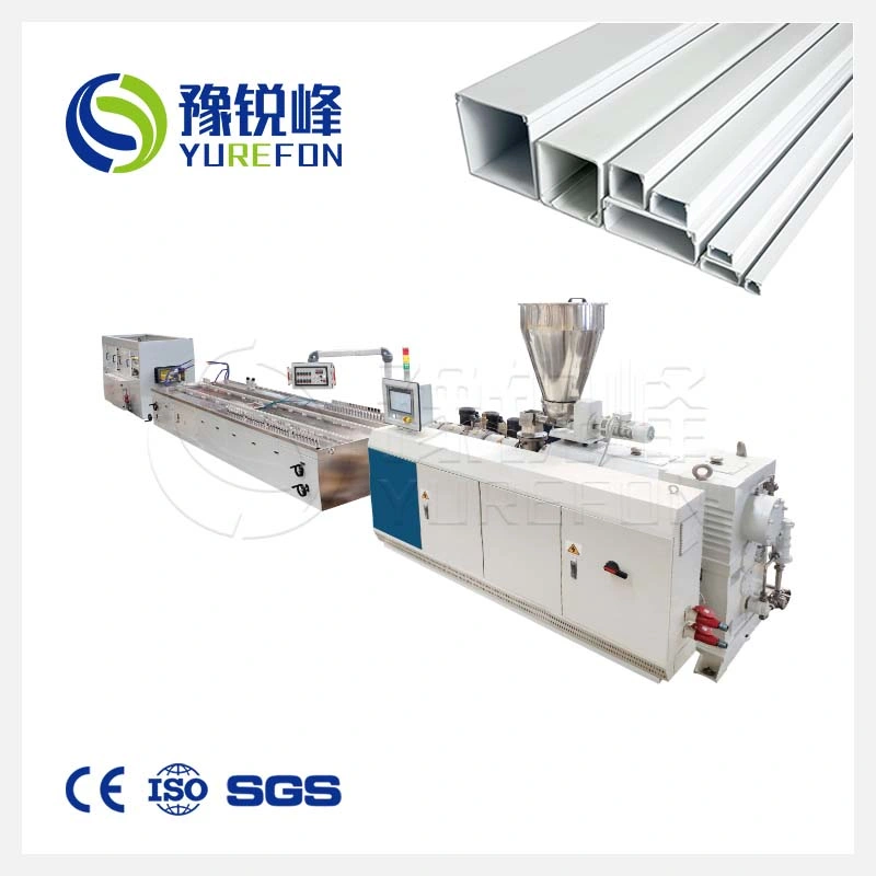 Conical Twin Screw Extruder for PVC Electric Wire Cable Trunking Profile Line