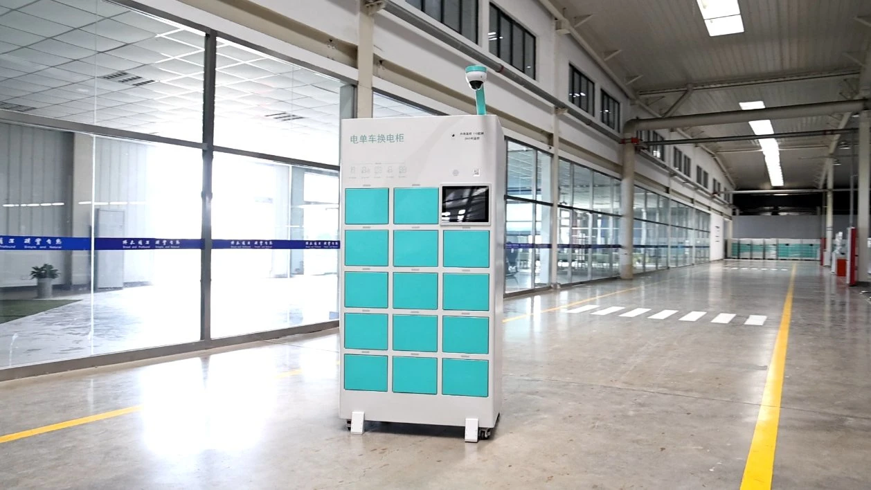 DPC Smart Battery Swapping Cabinet (14 Fächer) für elektrische Dreiräder