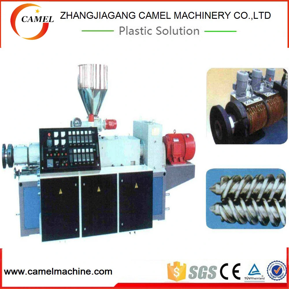 Conical Twin Screw Plastic Extruder for PVC Ceiling Panel