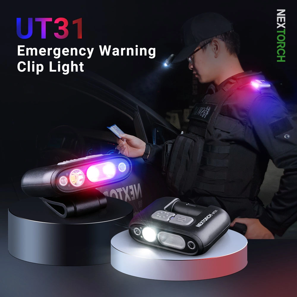 Spot and Flood Dual Lighting Nextorch Rechargeable Warning Light Ut31 for Police