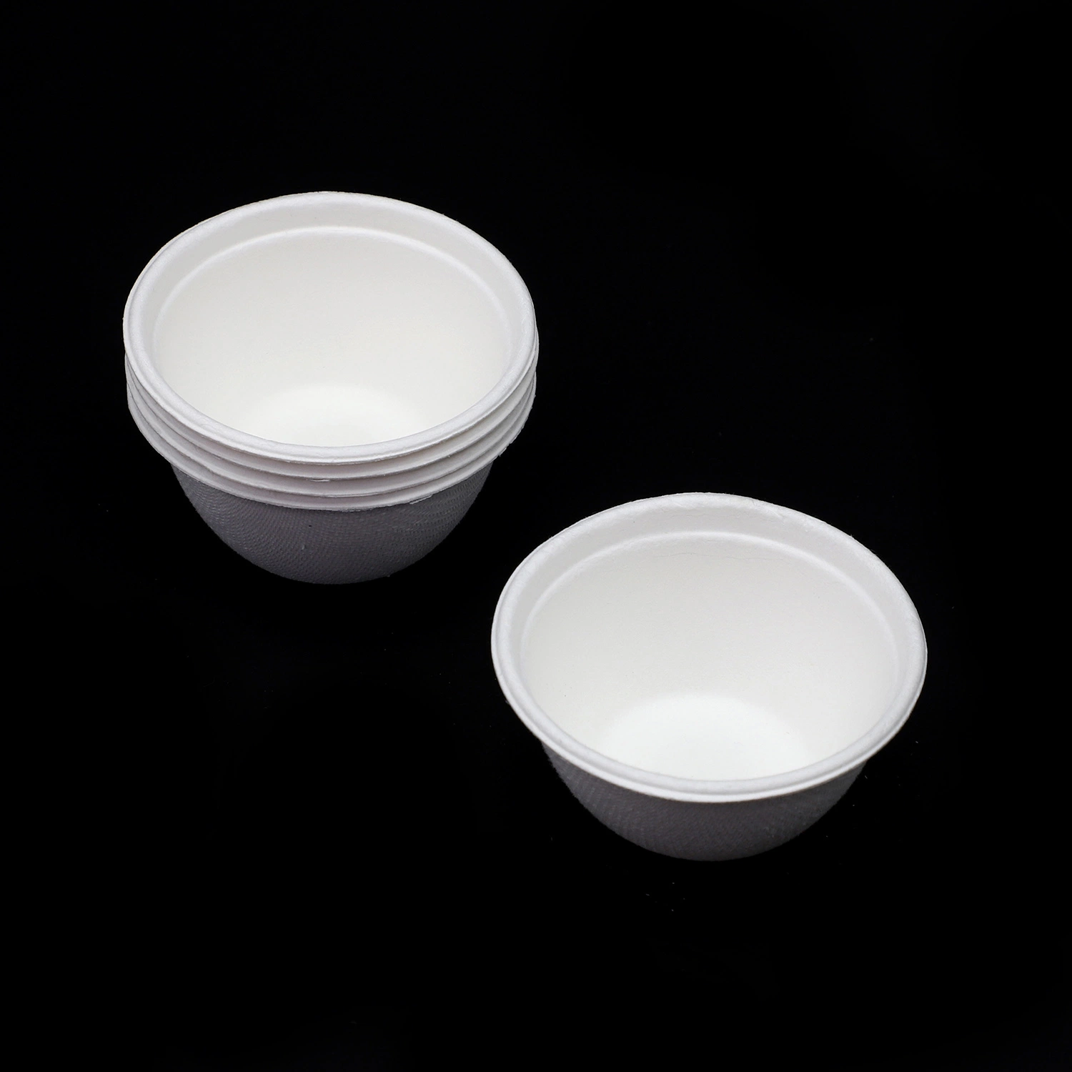 Biodegradable Disposable Sugarcane Bagasse or Bamboo Pulp Paper Bowl for Delicious Food for Dinner