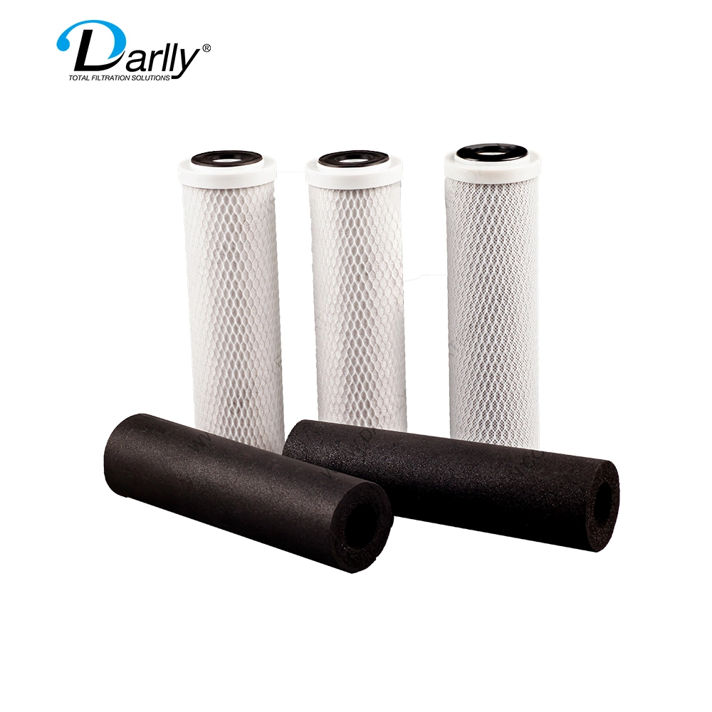 10&prime; &prime; Darlly Manufacturer Quality Coconut Carbon Powder Carbon Block Bottle Filter for Drinking Water