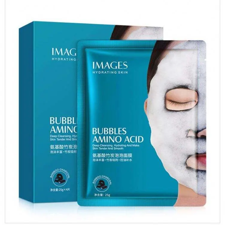 Deep Purifying Oil Control Skin Rejuvenation Shrink Pore Facial Mask Bubble Sheet