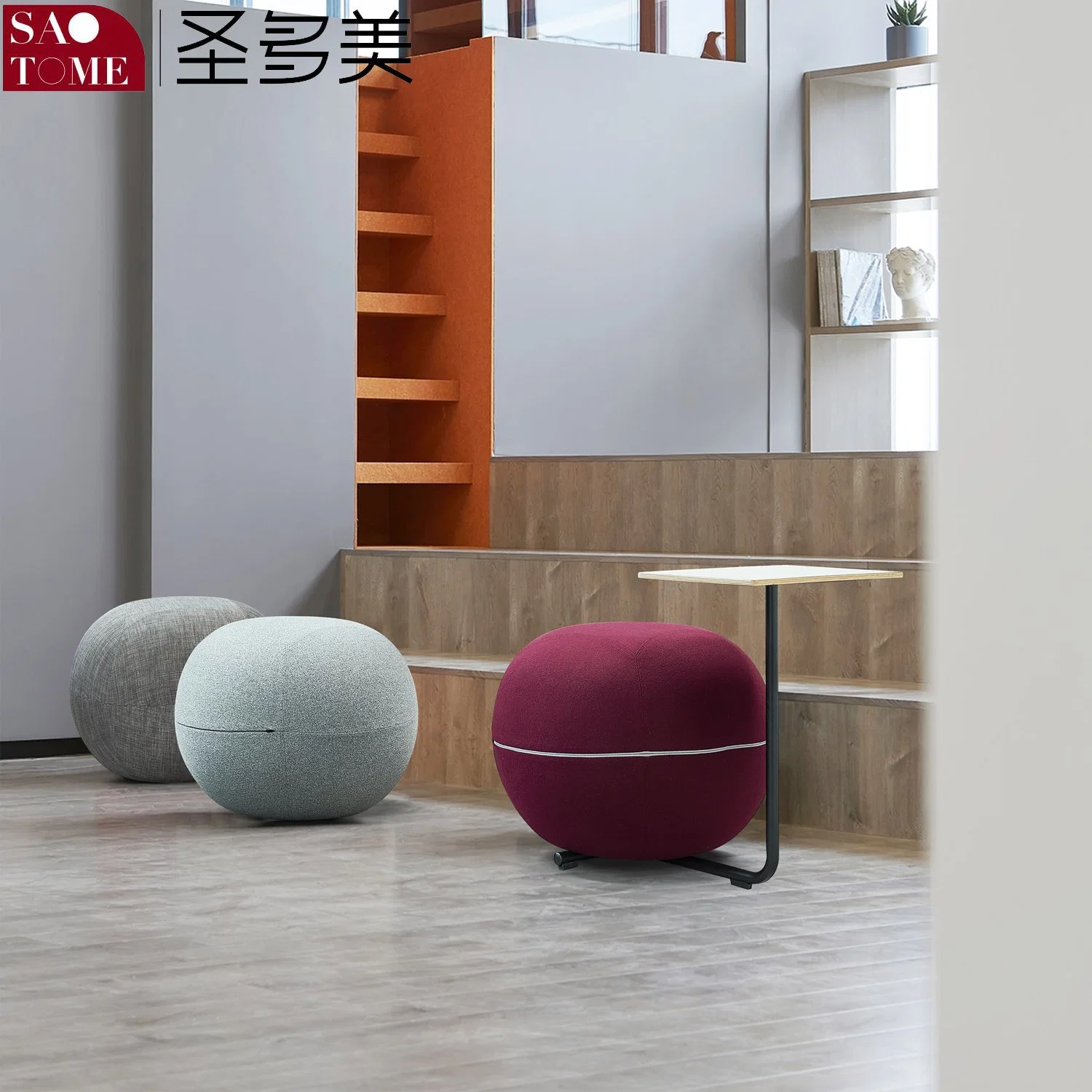 Scandinavian Small Round Pier Creative Home Shoe Changing Stool Living Room Sofa Stool Ball Stool