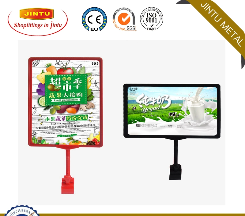 Plastic Customized Floor Standing Sign Holdersa3 A4 A5 Pop Stand Frame for Retail Promotion